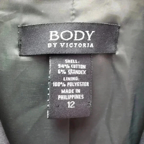 Body by Victoria Gray/Green Front Button Jacket - Picture 3 of 4